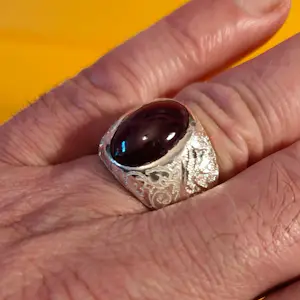 Zilver - 5 prachtige ringen van 925 zilver met natuurlijke edelstenen kopen? Bied vanaf 200!