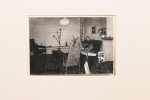 Marcel van Eeden - Vrouw in een interieur - originele potloodtekening kopen? Bied vanaf 675!