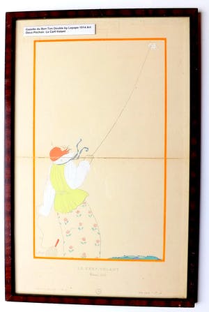 Curiosa - Lepape - Vintage pocoir published Paris for La Gazette du Bon Ton - 1914 kopen? Bied vanaf 1!