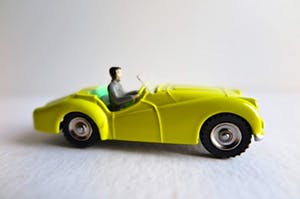 Curiosa - Dinky Toys - 3x Cabriolet+bestuurder- Ford en Triumph - Atlas/Mattel 1:43 +Doos kopen? Bied vanaf 1!