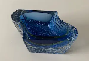 Luigi Mandruzzato - Schitterende kleurrijke schaal / centre piece (Sommerso-techniek) kopen? Bied vanaf 78!