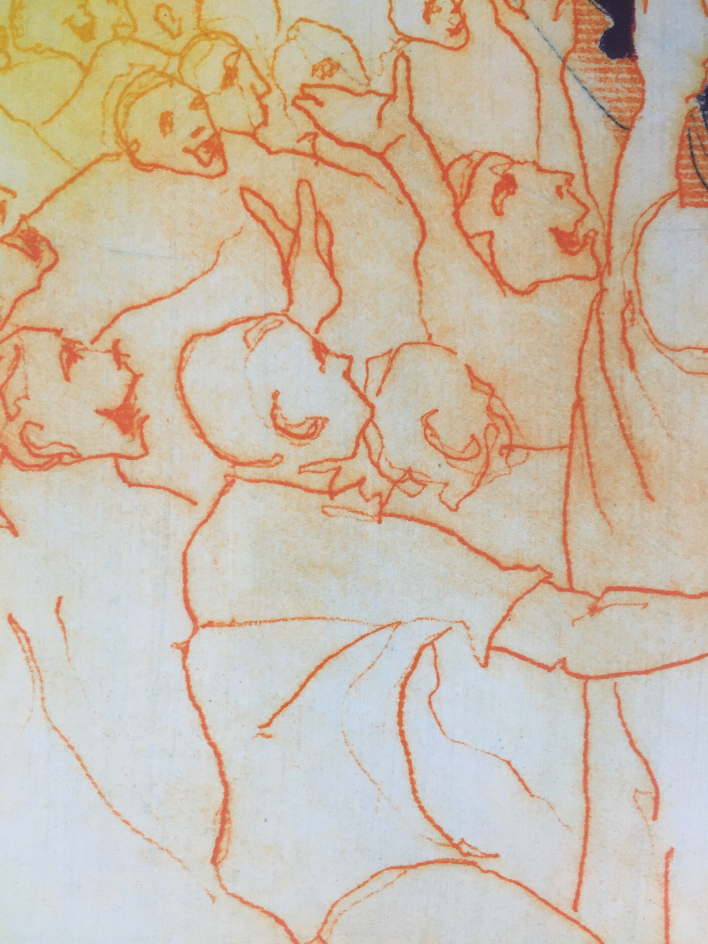 Ronald Tolman - kleurenets, 'Drie paarden in menigte', 2000 (GROOT) kopen? Bied vanaf 175!