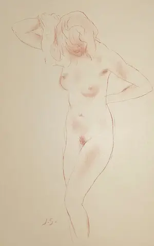 Jan Sluijters - Lithografie van een naakt uit 1937 kopen? Bied vanaf 350!