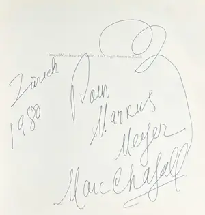 Marc Chagall - Gesigneerde Cassette "De Chagall-ramen in Zürich" met uitvouwposters kopen? Bied vanaf 890!