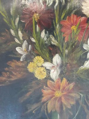 Niet of onleesbaar gesigneerd - Bloemstilleven (19e eeuw) kopen? Bied vanaf 1!