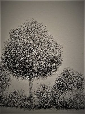 Metten Koornstra - meester van de verstilling - Litho Man in landschap - gesigneerd - jaren 60 kopen? Bied vanaf 10!