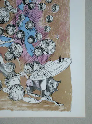 Jacques Villon - Constellation Planétaire - 1954 - Originele litho gesigneerd en gedateerd kopen? Bied vanaf 100!