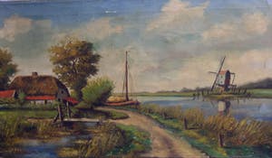 Jan van Vlaardingen - polderlandschap met vaart kopen? Bied vanaf 30!