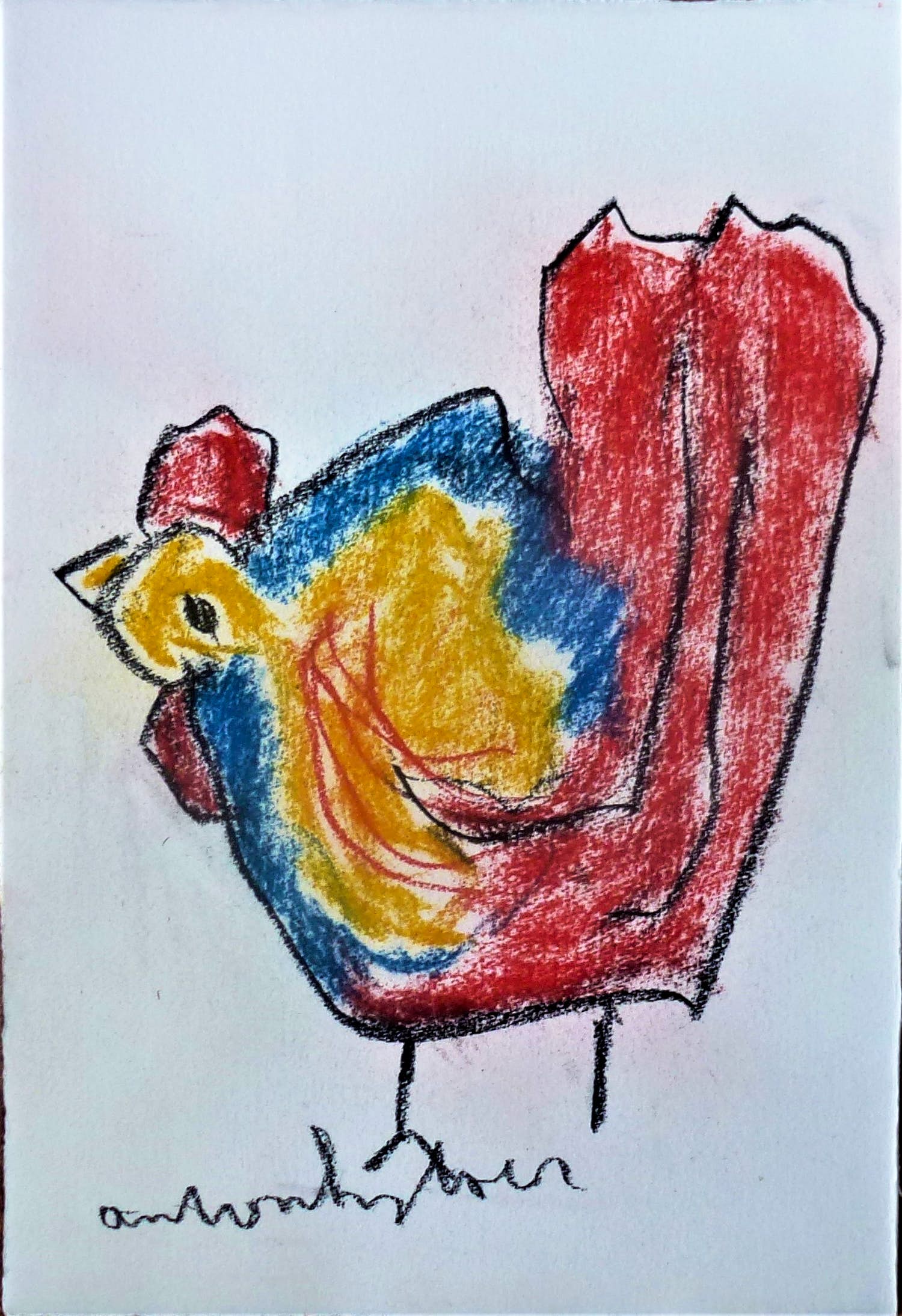 Anton Heyboer - De Oer vogel verkocht voor € 250!