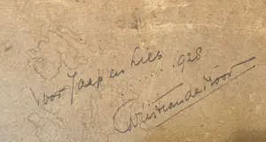 Chris de Moor - Lanschap met gezicht op stad (Italië?) kaufen? Bieten Sie von 50!