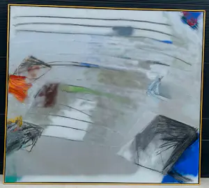 Ger Lataster - Gemengde techniek op doek - 1979(zeer groot werk!) kopen? Bied vanaf 2995!