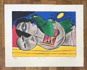 Corneille - Koppel met vogel, 1997 kopen? Bied vanaf 600!