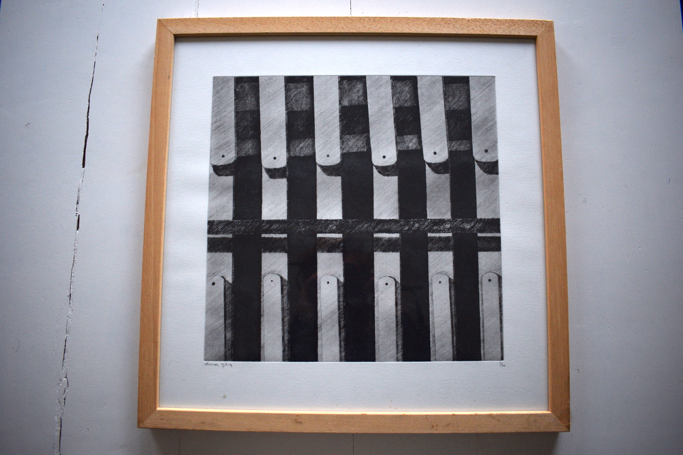 Olivier Julia - Ets, Ingelijst verkocht voor € 40!