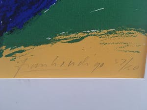 Niet of onleesbaar gesigneerd - auto in felle kleuren kopen? Bied vanaf 1!