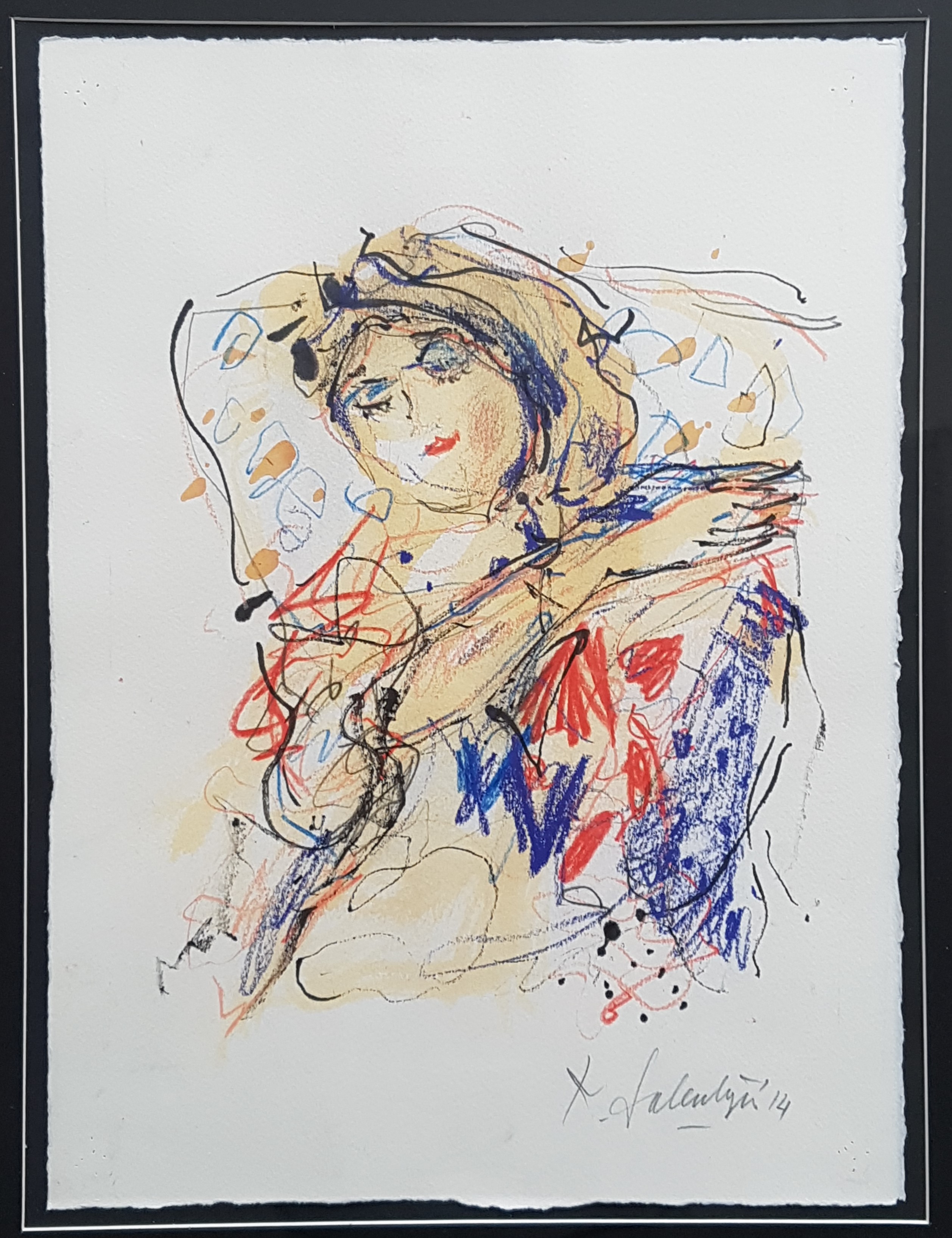 Kees Salentijn - Gouache op papier - 2014 kopen? Bied vanaf 375!