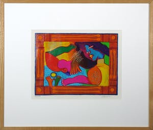 Clemens Briels - Zeefdruk, Mujer -Ingelijst kopen? Bied vanaf 50!