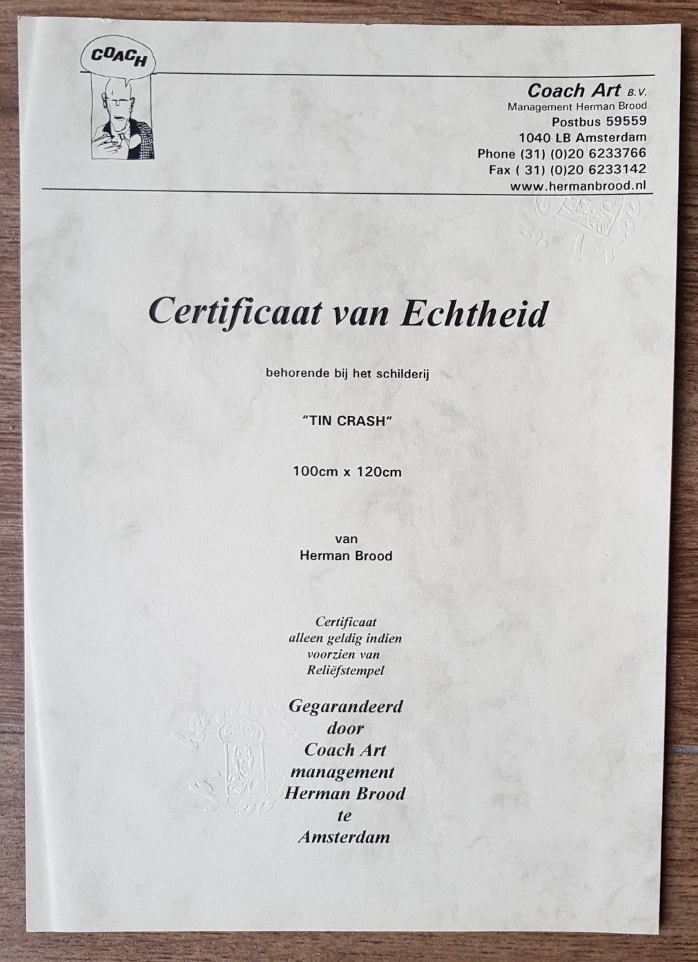 Herman Brood - Tin Crash kopen? Bied vanaf 3500!