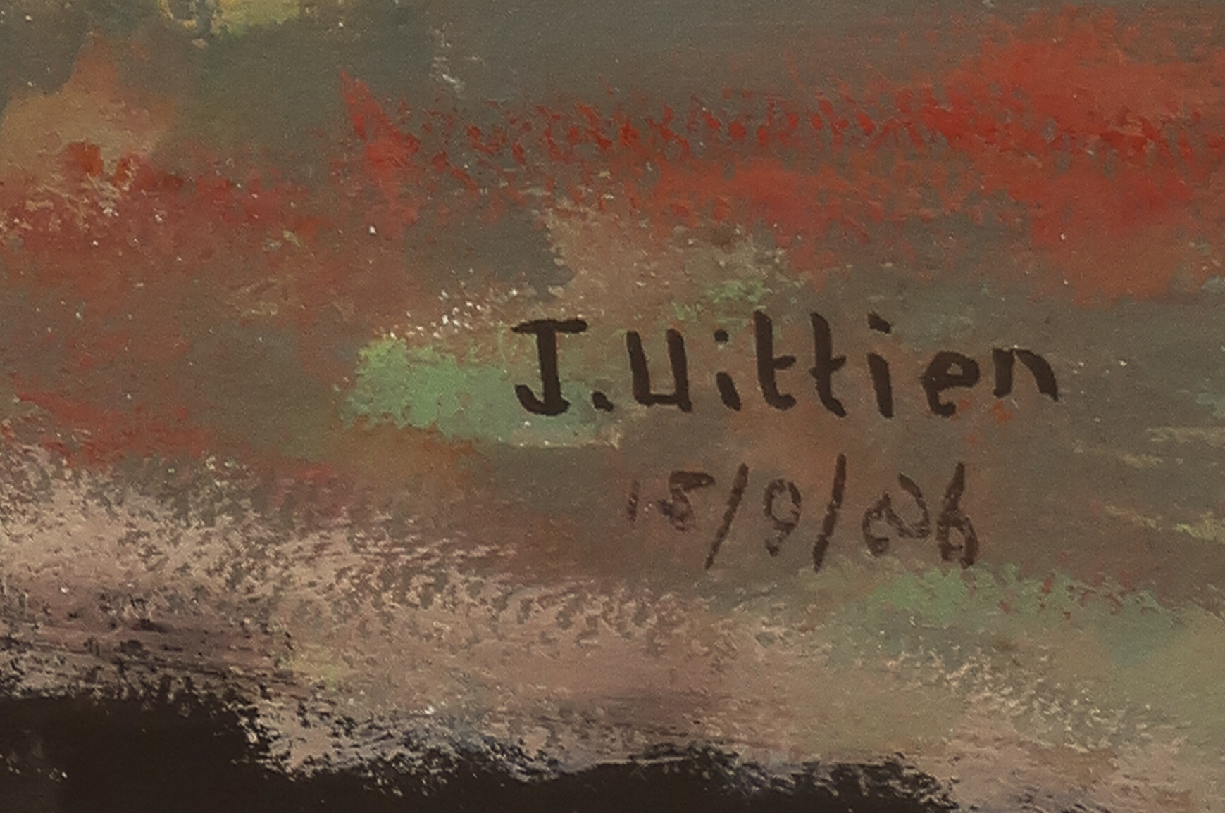 Niet of onleesbaar gesigneerd - Acryl op papier, Landschap - Ingelijst kopen? Bied vanaf 1!