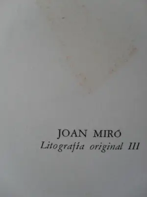 Joan Miro - origineel ||| kopen? Bied vanaf 1!