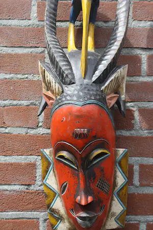 Niet of onleesbaar gesigneerd - Prachtig Afrikaans Gouro Gu Zaouli Masker (20e eeuw) kopen? Bied vanaf 1!