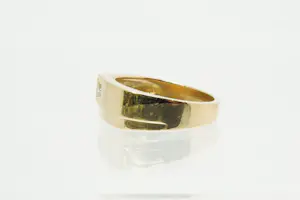 2 - massieve 14Krt geel gouden design solitair ring met diamant kopen? Bied vanaf 370!