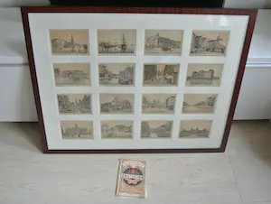 Niet of onleesbaar gesigneerd - Zestien Stadsgezichten & Brochure 'Herinnering aan Amsterdam' 1883 kaufen? Bieten Sie von 1!