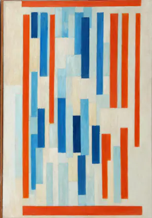 Adine Engelman - Olieverf op doek: Abstracte compositie - 1963 kopen? Bied vanaf 450!