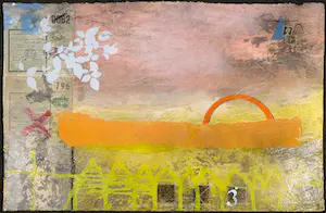 Theo Koster - Zeefdruk en collage, Zonder titel kopen? Bied vanaf 1!