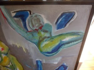 Frenk van Heeswijk - Naakt groot olieverfschilderij op doek in goede conditie '92 kopen? Bied vanaf 60!