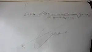 Eugène Brands - grote ingelijste gouache op papier: 'Bloemen in witte vaas' kopen? Bied vanaf 1499!