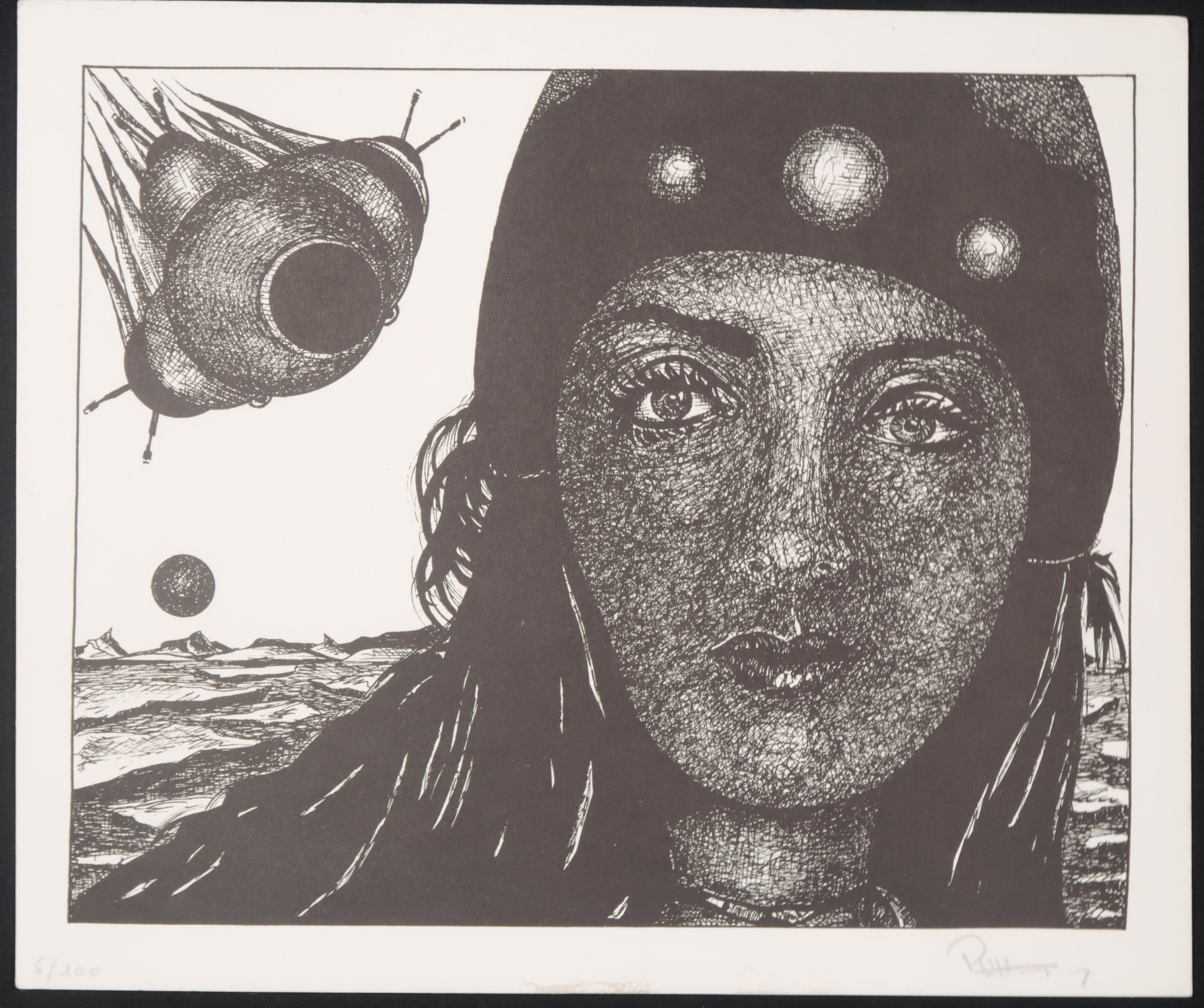 Paul Van Hoeydonck - Litho, Space kopen? Bied vanaf 1!