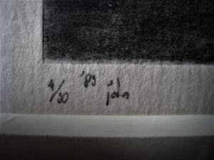 Jola Groentjes - Fraaie verstilde Droge Naald ets - Wit huis aan water - Oplage slechts 20 stuks. kopen? Bied vanaf 20!