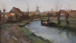 Johan Hendrik Kaemmerer - Gezicht op dorp kopen? Bied vanaf 250!