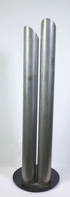 Rudolf Wolf - Metalen sculptuur, 2 vorm, 2 zuilen kopen? Bied vanaf 250!