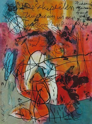 Mohamed Quraish - Zeefdruk, De schepselen - Ingelijst kopen? Bied vanaf 20!