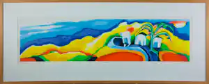 Saskia Bremer - Zeefdruk, Boa Vista - Ingelijst vendu pour 50€ !