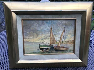 Pierre Stefani - Bootjes aan de kust van Etretat kopen? Bied vanaf 15!