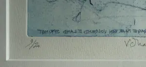 Ronald Tolman - 'Man die met bagage naar een volgend eiland springt' | 1989 (INGELIJST) kopen? Bied vanaf 120!