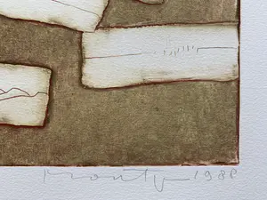 Jan Montyn - kleurenets | 'Drijvende landen' | 1988 kopen? Bied vanaf 1!