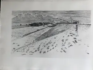 Dirk Hidde Nijland - De Zuiderzeewerken een schetsboek - 1932 - kopen? Bied vanaf 40!