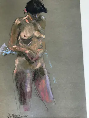 Sim Visser - Vrouw met sluier kopen? Bied vanaf 75!