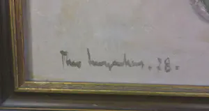 Theo Swagemakers - Olieverf op doek, Champignons in vergiet - Ingelijst kopen? Bied vanaf 250!