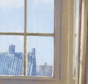 Gerard Huysman - Olieverf op paneel van het atelier van de kunstenaar - Ingelijst kopen? Bied vanaf 600!