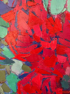 Ido Vunderink - Kleurrijk stilleven met bloemen en schaal kopen? Bied vanaf 570!