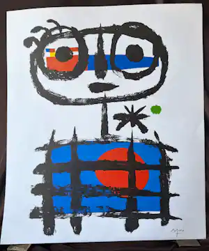 Joan Miro - Rood gezicht vendu pour 47€ !