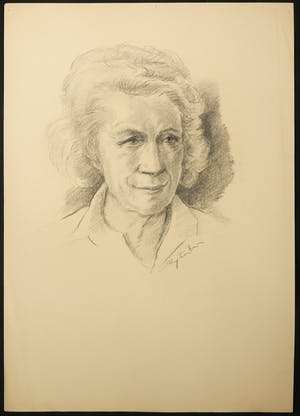 Jan Sluijters (jr.) - Potloodtekening, Portret van een vrouw kopen? Bied vanaf 50!