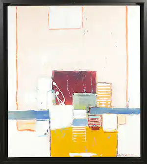 Ron van der Werf - Met acryl bewerkte zeefdruk, Zonder titel - Ingelijst vendu pour 89€ !