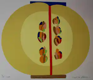 Arnold van Griensven - Zeefdruk: Japanese composition - 1989 verkauft für € 59!