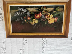 Niet of onleesbaar gesigneerd - Stilleven rozen kopen? Bied vanaf 1!