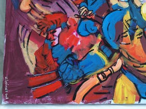 Peter Klashorst - Acrylverf op doek , “MARVEL” - GROOT – 2018 – 60 x 105 cm kopen? Bied vanaf 350!